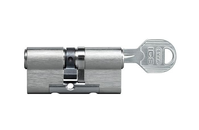 Цилиндр Evva ICS 112 мм 51x61 ключ-ключ (никель)