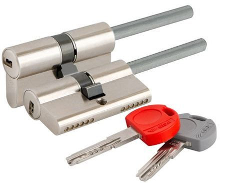 Механизм цилиндровый Cisa Asix Pro 90 мм (60*30Ш) кл/шток (никель)